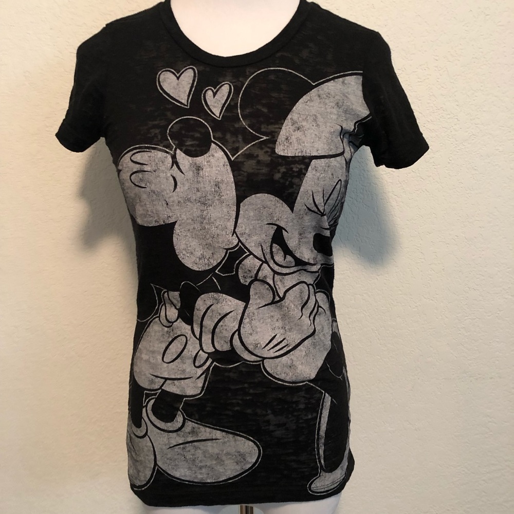 Burn out Mickey & Minnie Tee